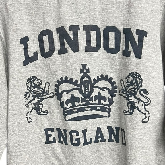 🌻London England UK Gray Sweatshirt Adult Size Small - Picture 2 of 5